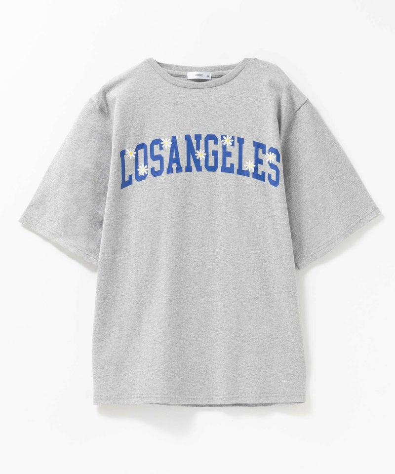 フラワー刺繍カレッジTシャツ レディース メール便 対応商品商品画像-11