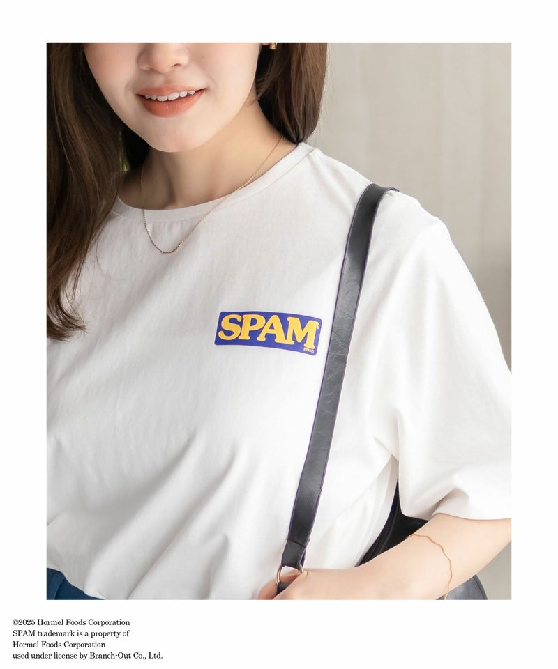 SPAM(R) Brand  プリントTシャツ レディース メール便 対応商品商品画像-3