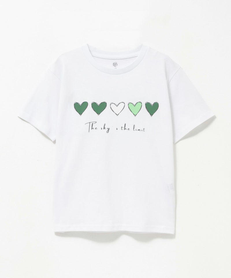 T-GRAPHICS ハートグラフィック半袖Tシャツ キッズ メール便 対応商品商品画像-1