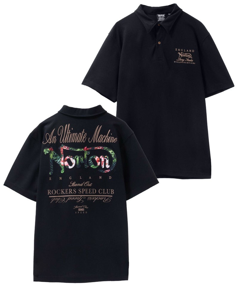 Norton  ボタニカルワッペンポロシャツ メンズ商品画像-1