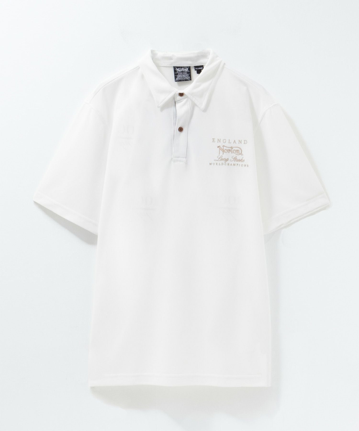 【美品】Polo Jeans Co. ストライプポロシャツ 67ワッペン Norton ボタニカルワッペンポロシャツ メンズ