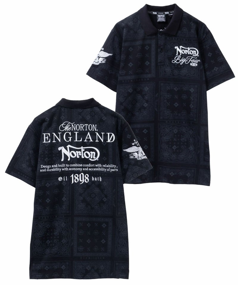 Norton モノグラムバンダナポロシャツ メンズ商品画像-1