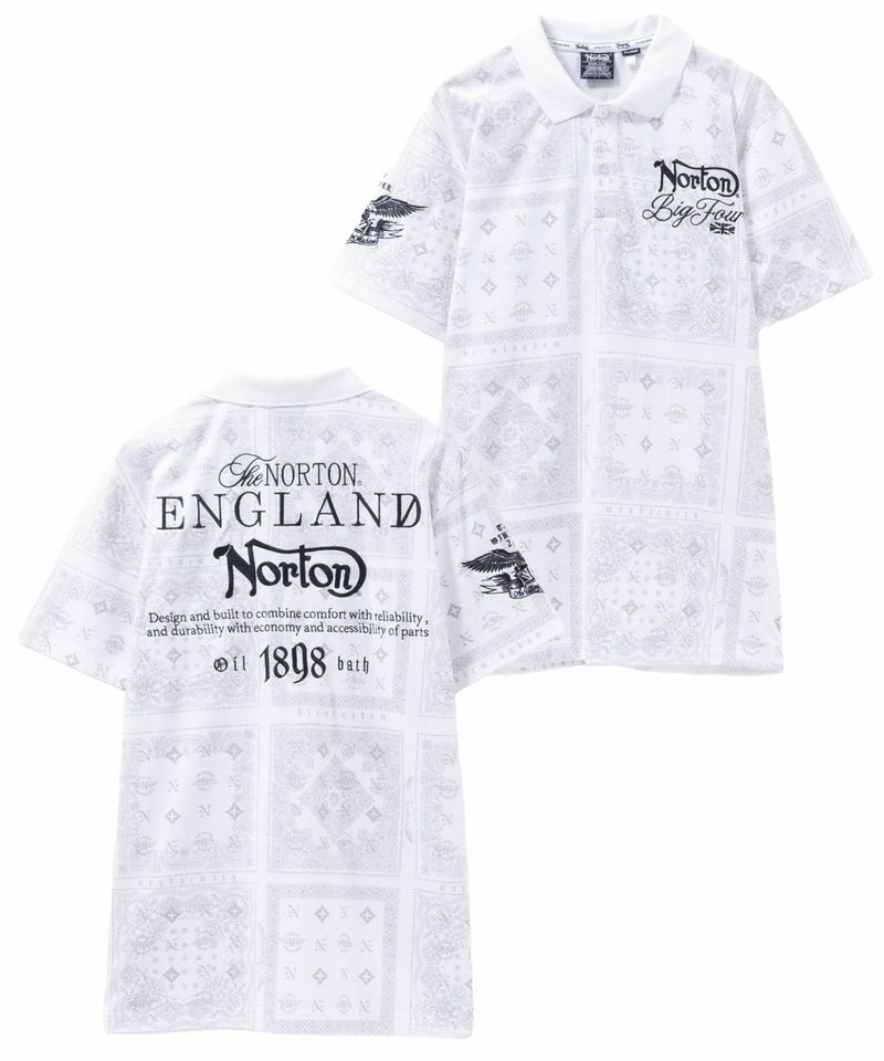 Norton  モノグラムバンダナポロシャツ メンズ商品画像-2