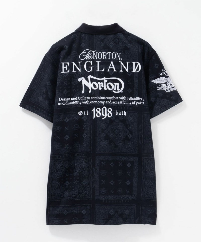 Norton モノグラムバンダナポロシャツ メンズ商品画像-4