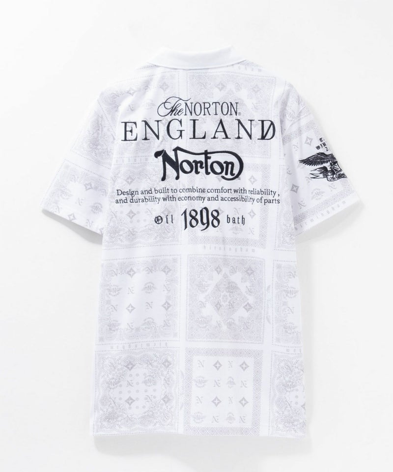 Norton モノグラムバンダナポロシャツ メンズ商品画像-6