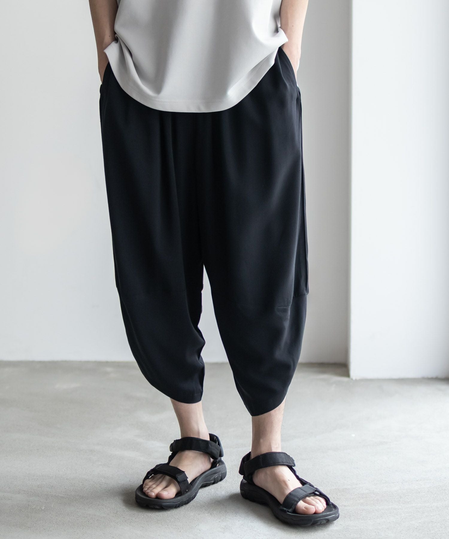 NAVY SARARI レーヨンバルーンパンツ メンズ