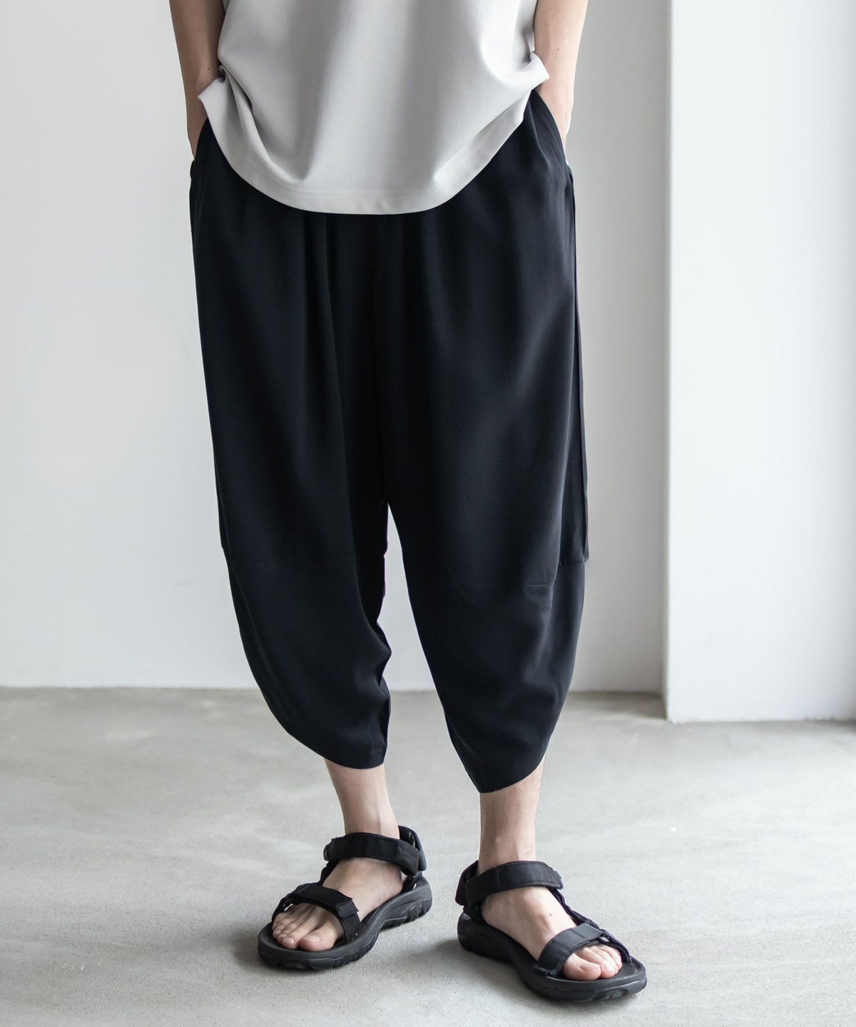 NAVY SARARI レーヨンバルーンパンツ メンズ