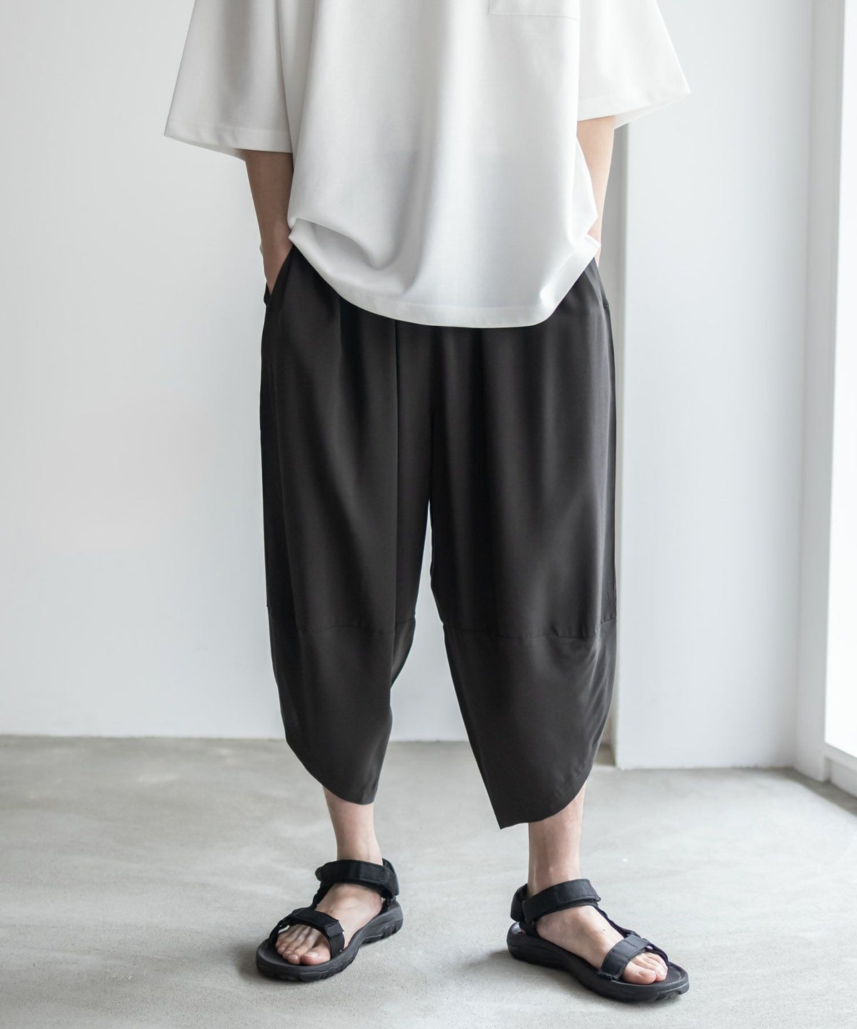 NAVY SARARI レーヨンバルーンパンツ メンズ