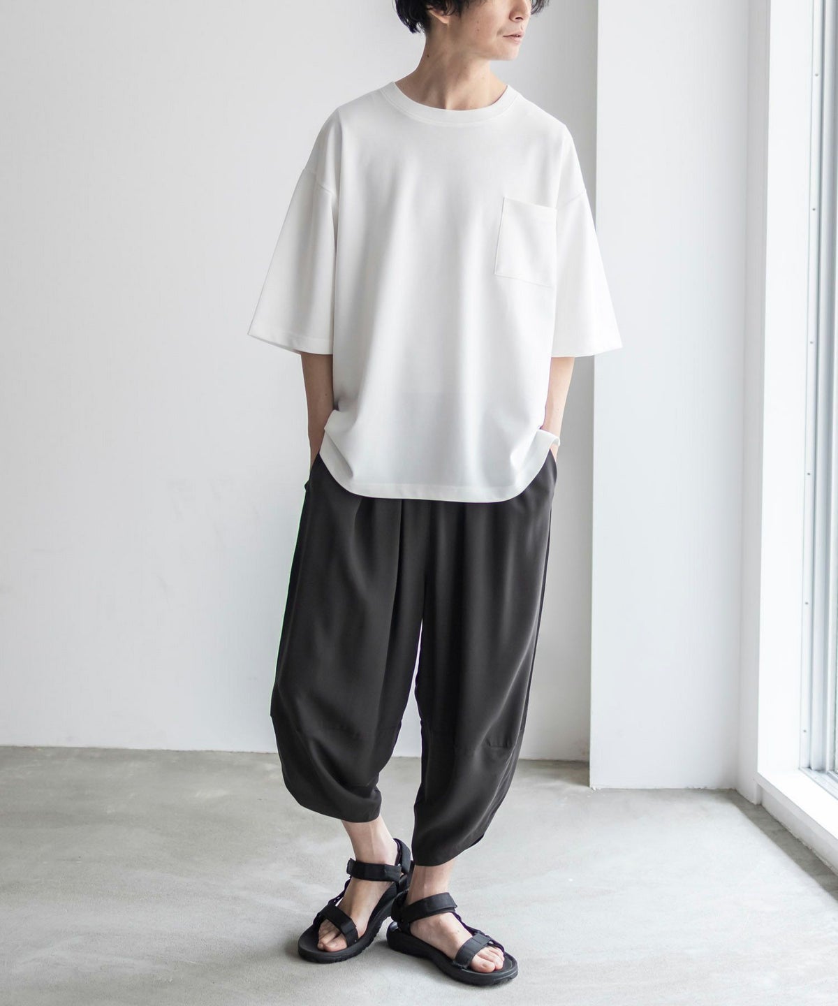 NAVY SARARI レーヨンバルーンパンツ メンズ