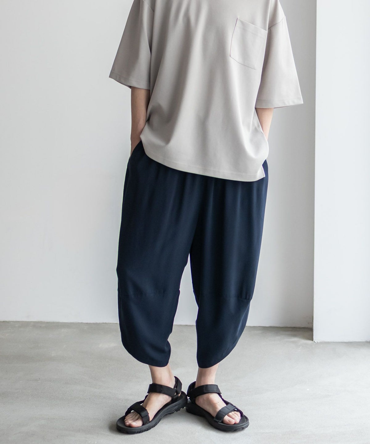NAVY SARARI レーヨンバルーンパンツ メンズ