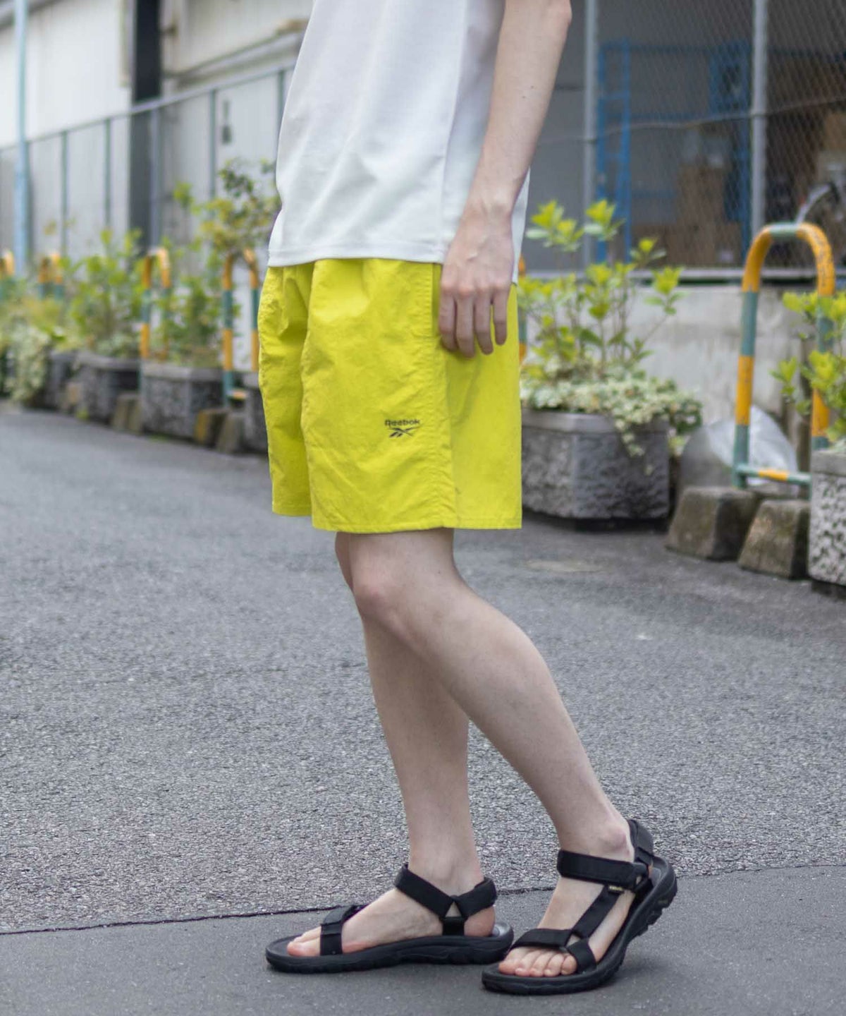 Reebok ナイロンショートパンツ メンズ