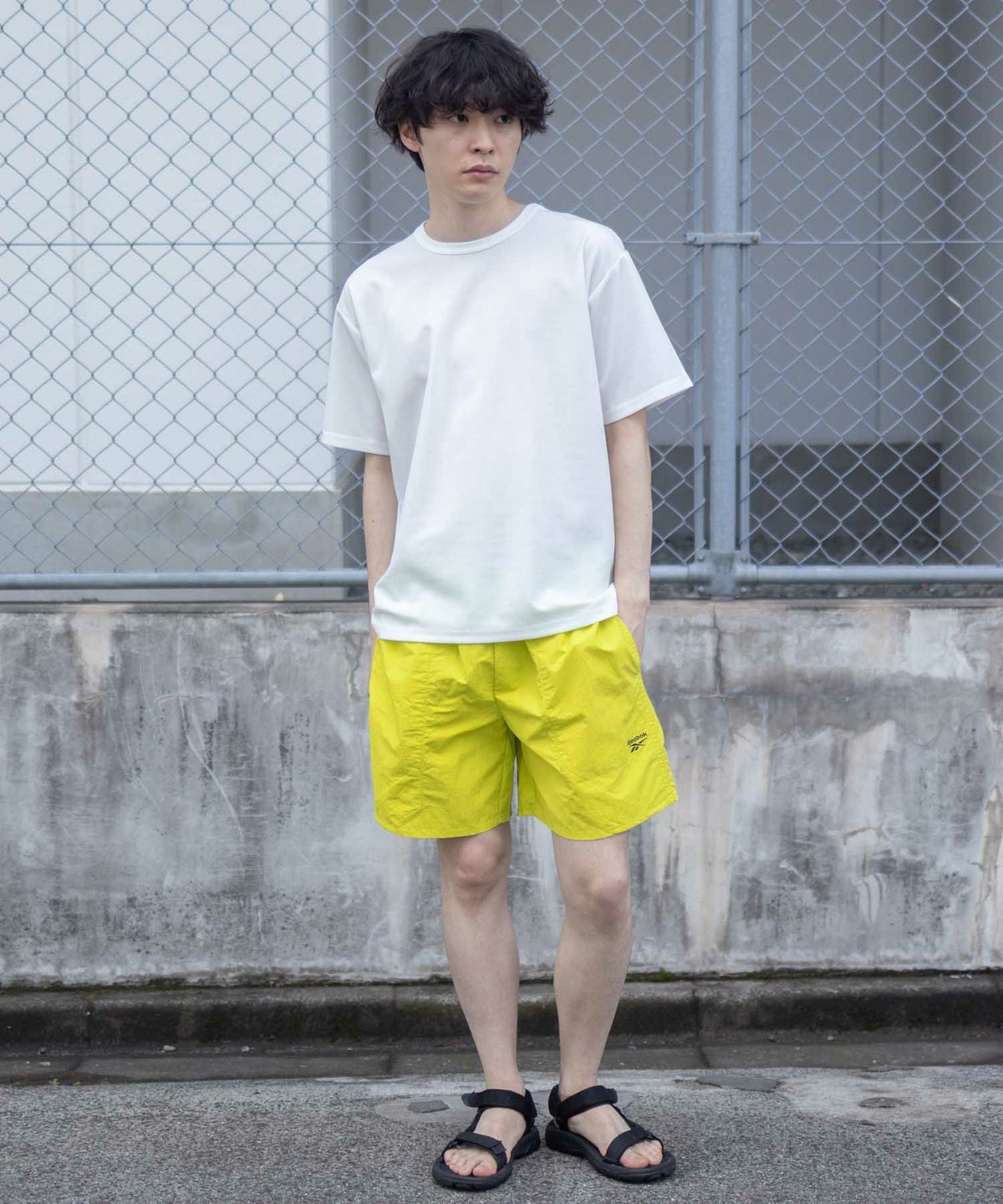 Reebok ナイロンショートパンツ メンズ