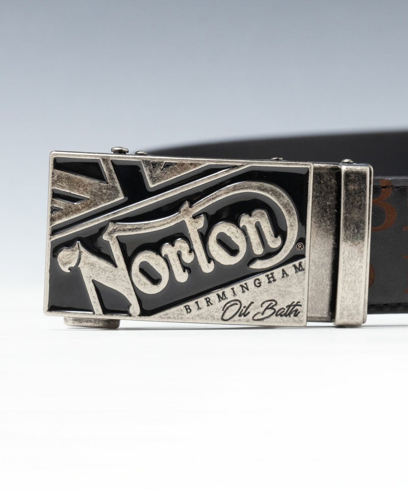 Norton 本革総柄ベルト メンズ商品画像-6