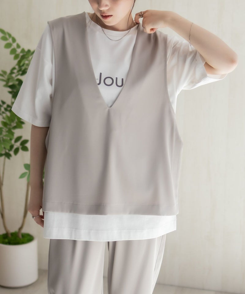 HusHusH  冷感ノーカラージレ レディース商品画像-3