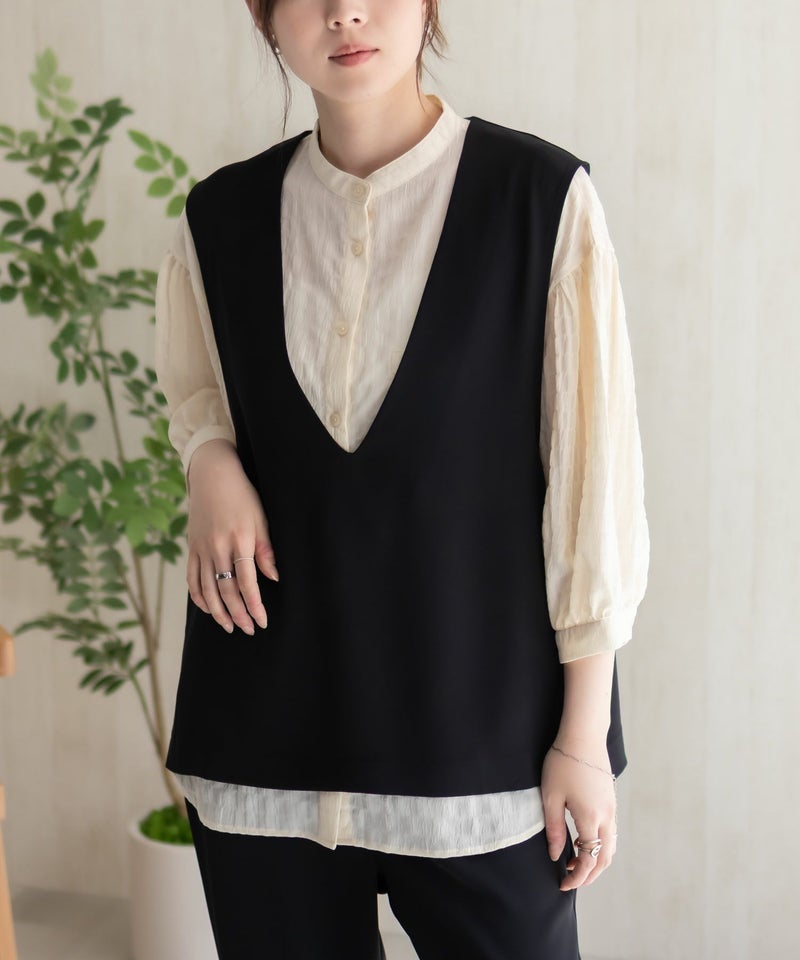 HusHusH  冷感ノーカラージレ レディース商品画像-9