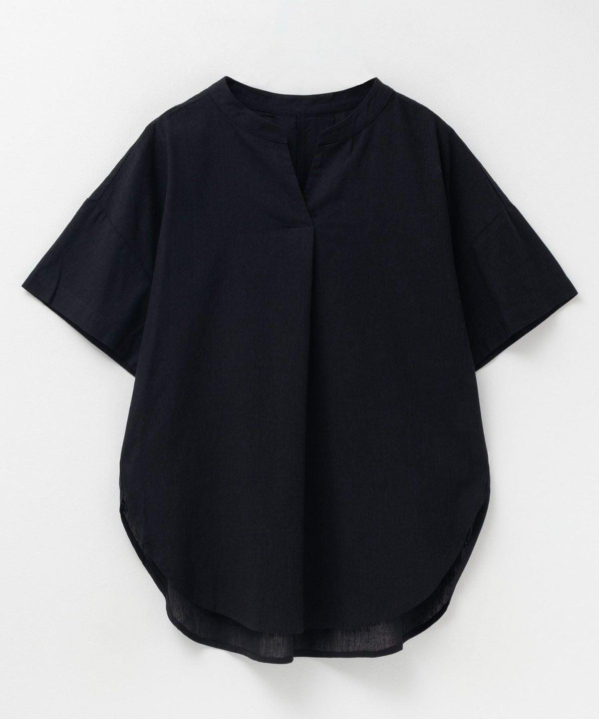 HusHusH 麻混スキッパーブラウス レディース