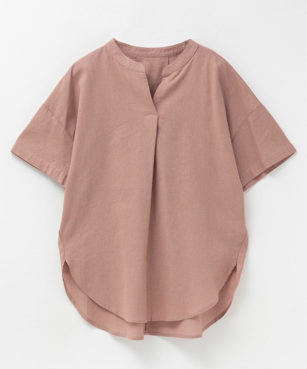 HusHusH 麻混スキッパーブラウス レディース