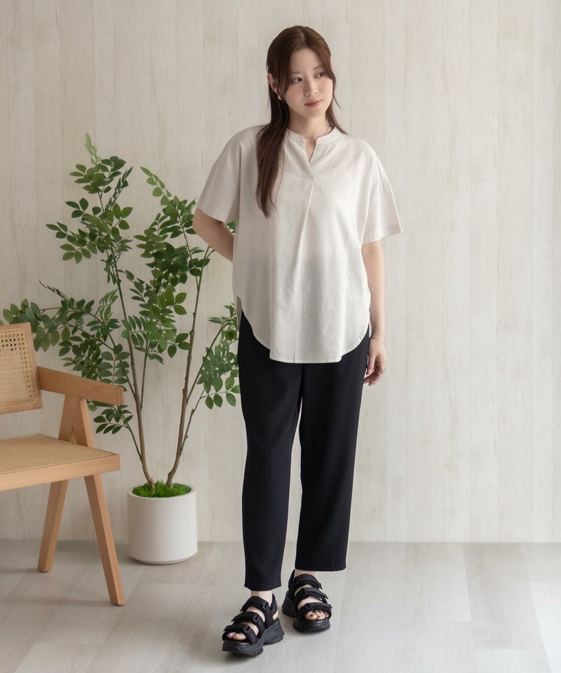 HusHusH 麻混スキッパーブラウス レディース商品画像-30