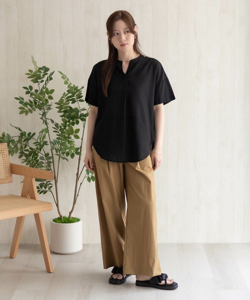 HusHusH 麻混スキッパーブラウス レディース商品画像-31