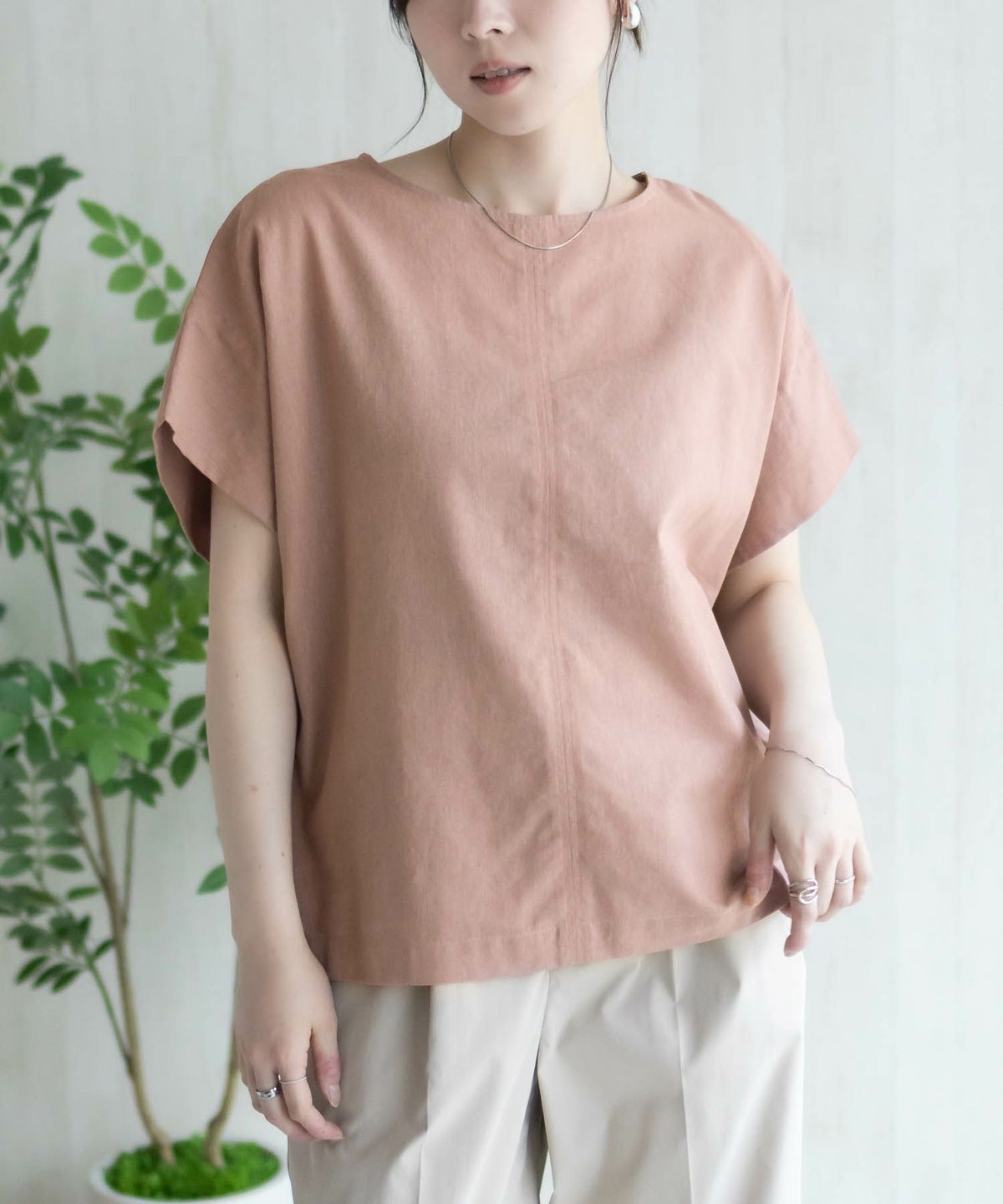 HusHusH 麻混プルオーバー レディース