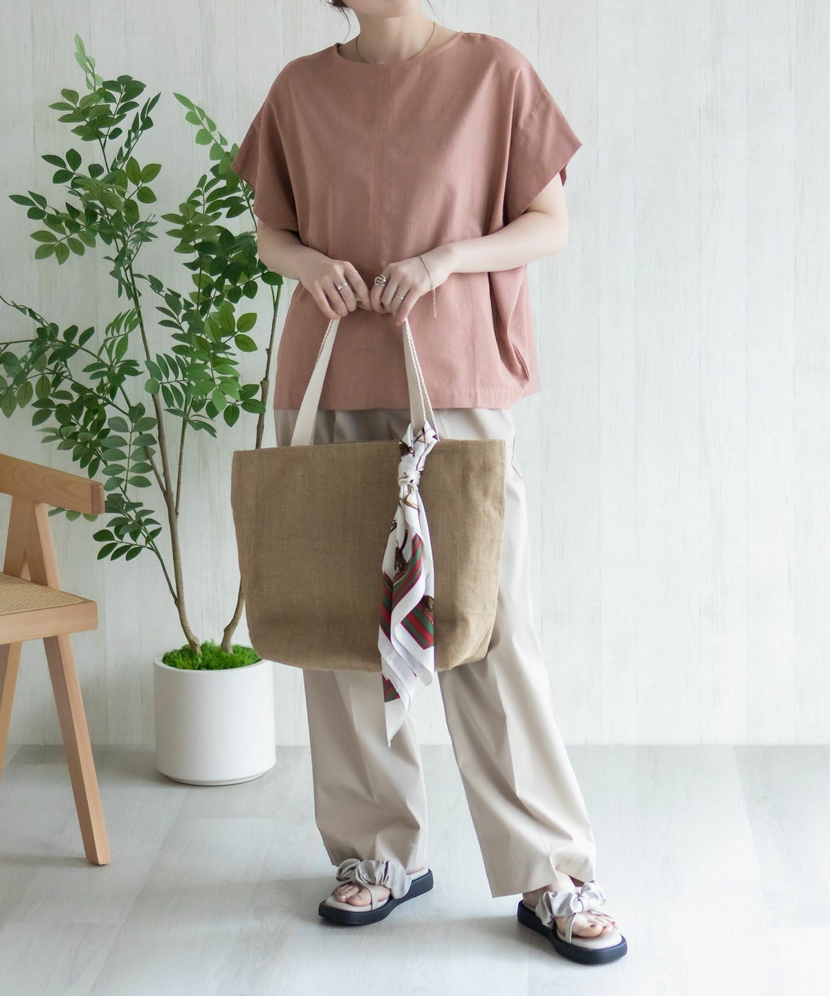 HusHusH 麻混プルオーバー レディース