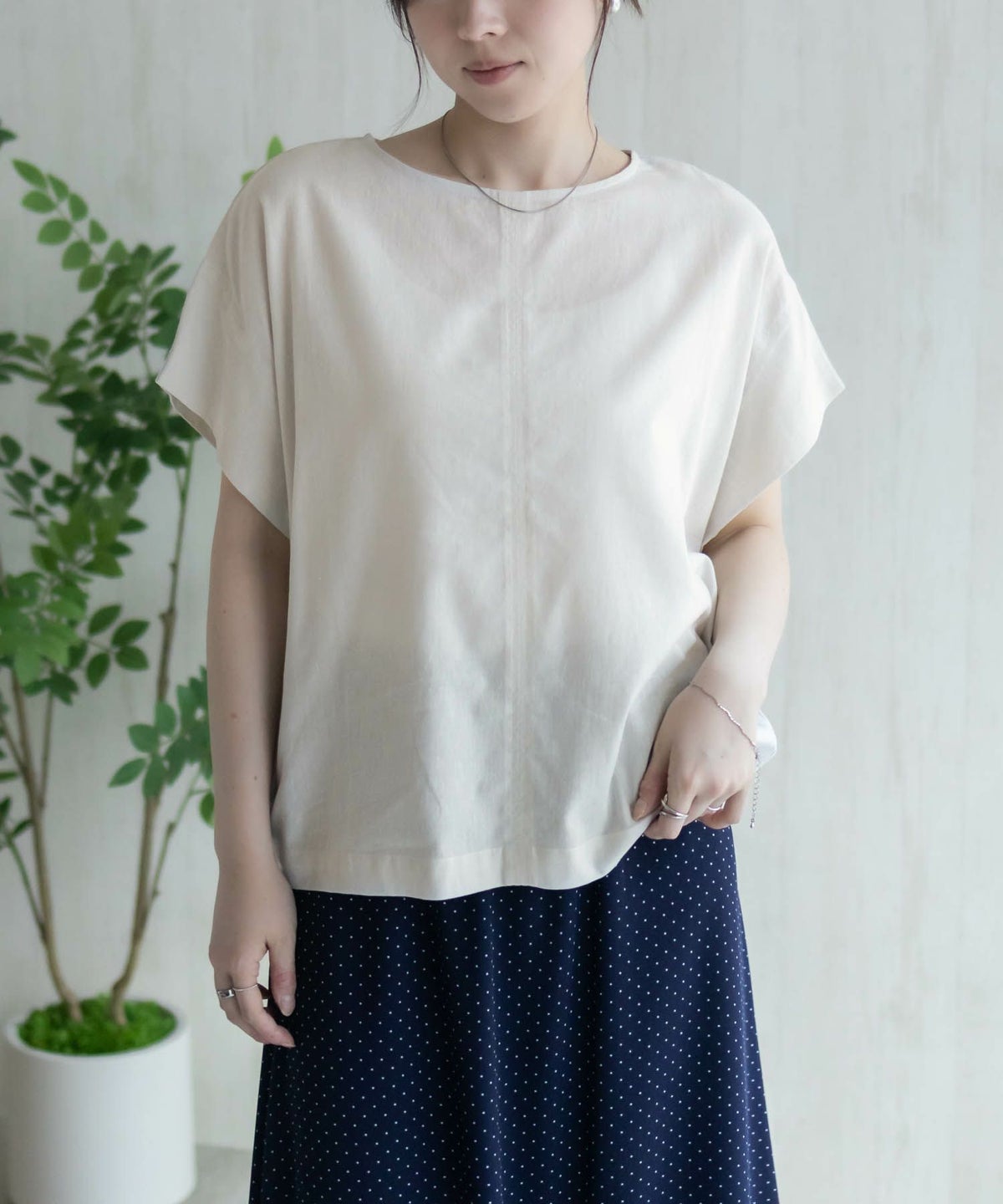 HusHusH 麻混プルオーバー レディース