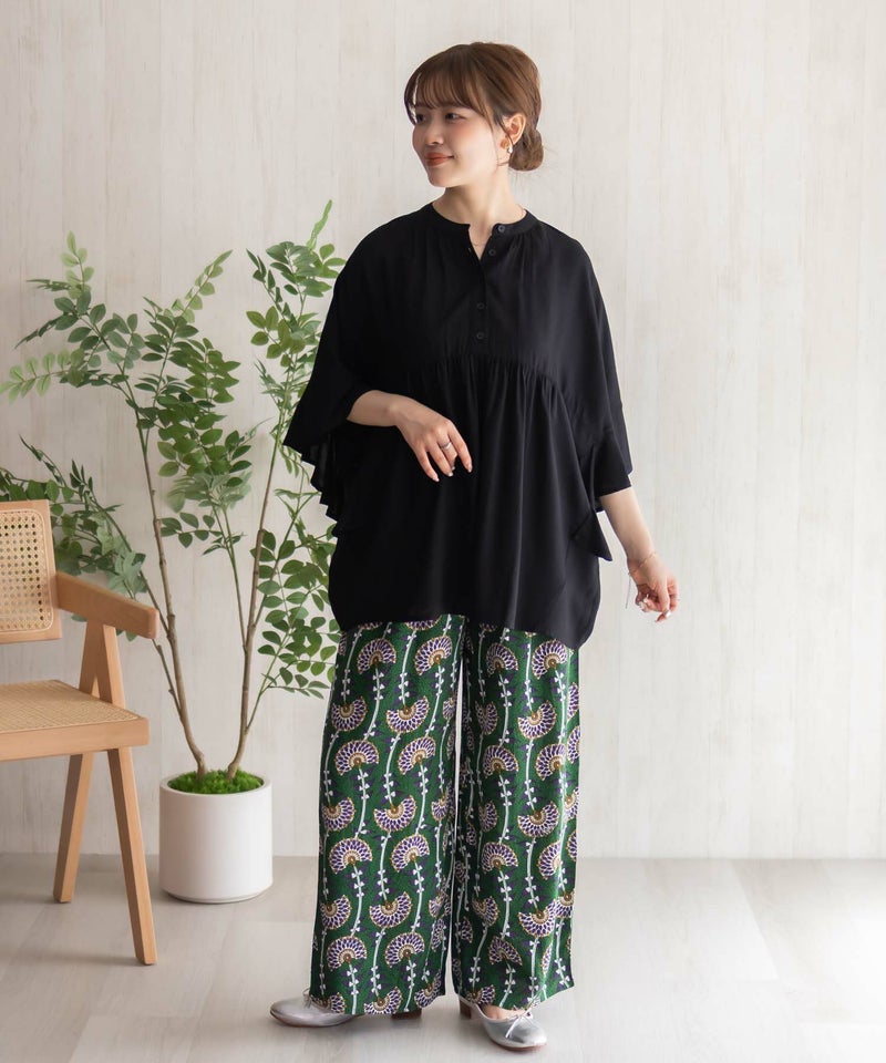 Howdy Marie インドファブリック 袖フリルシャツ レディース商品画像-30