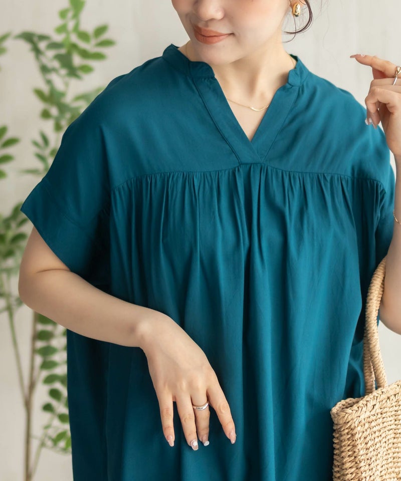 Howdy Marie  インドファブリック 切替スキッパーシャツ レディース商品画像-22