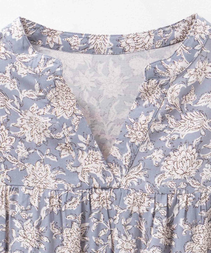 Howdy Marie インドファブリック 切替スキッパーシャツ レディース商品画像-30