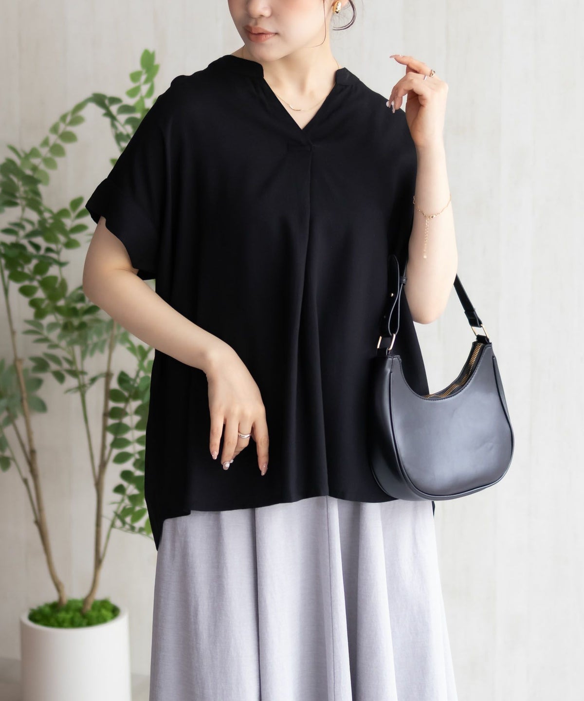 Howdy Marie インドファブリック スキッパーシャツ レディース