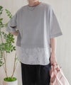 HusHusH 布帛切替Tシャツ レディース メール便 対応商品商品サムネイル-1
