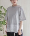 HusHusH 布帛切替Tシャツ レディース メール便 対応商品商品サムネイル-4