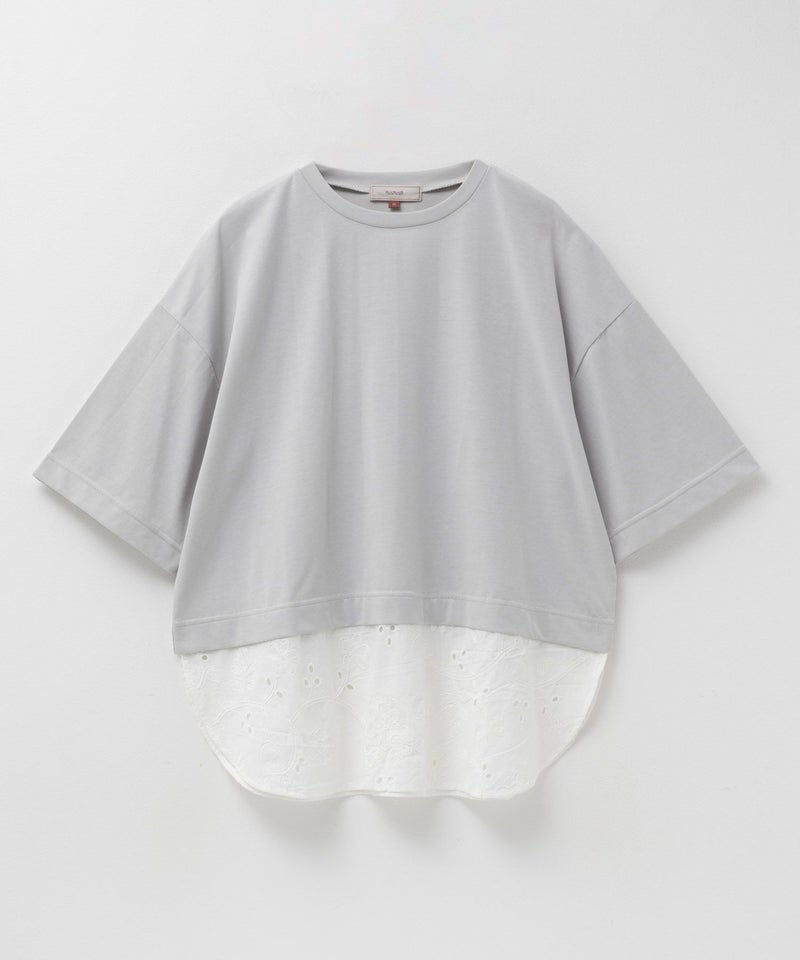 HusHusH 布帛切替Tシャツ レディース メール便 対応商品商品画像-21