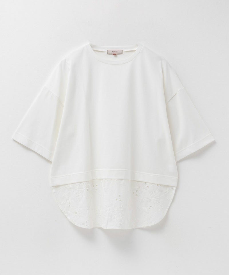 HusHusH  布帛切替Tシャツ レディース メール便 対応商品商品画像-23