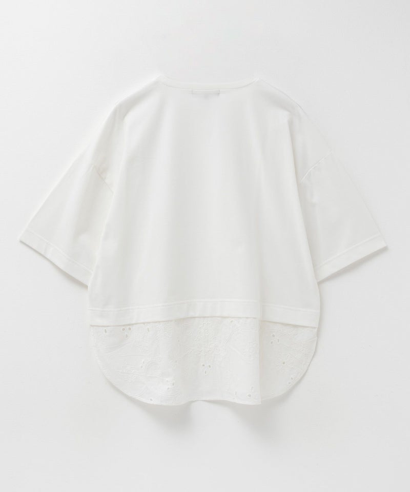 HusHusH 布帛切替Tシャツ レディース メール便 対応商品商品画像-24