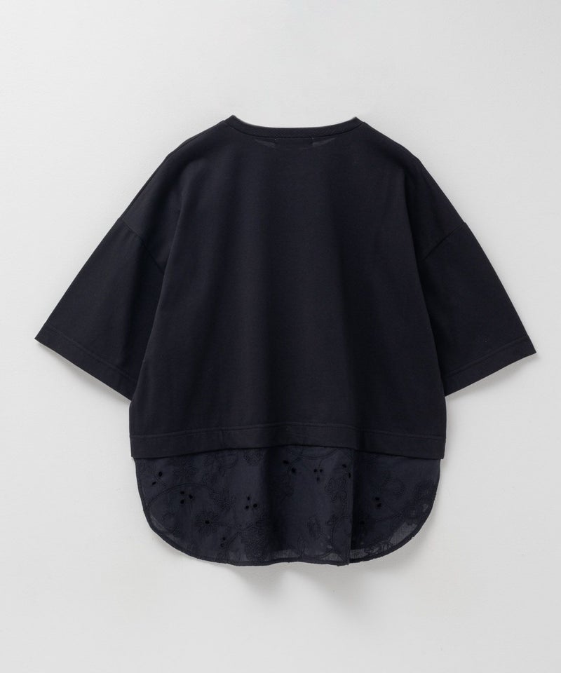 HusHusH 布帛切替Tシャツ レディース メール便 対応商品商品画像-26