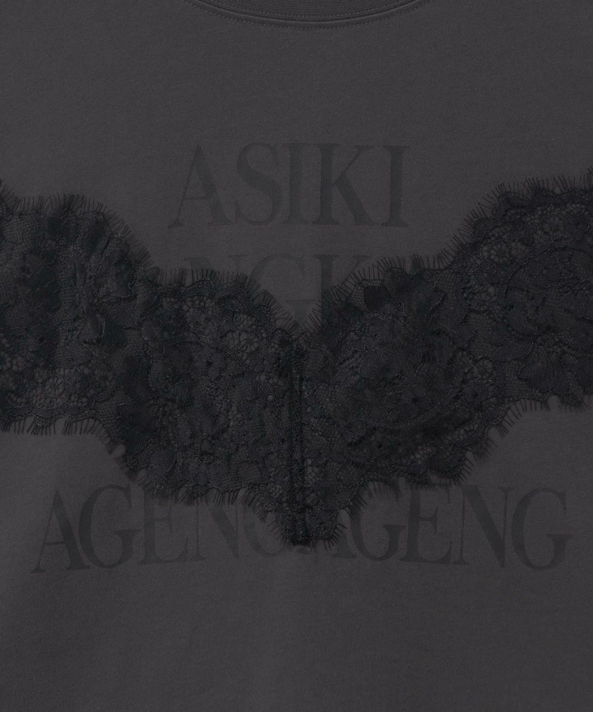 nAvy レース使いプリントTシャツ レディース ネコポス 対応商品