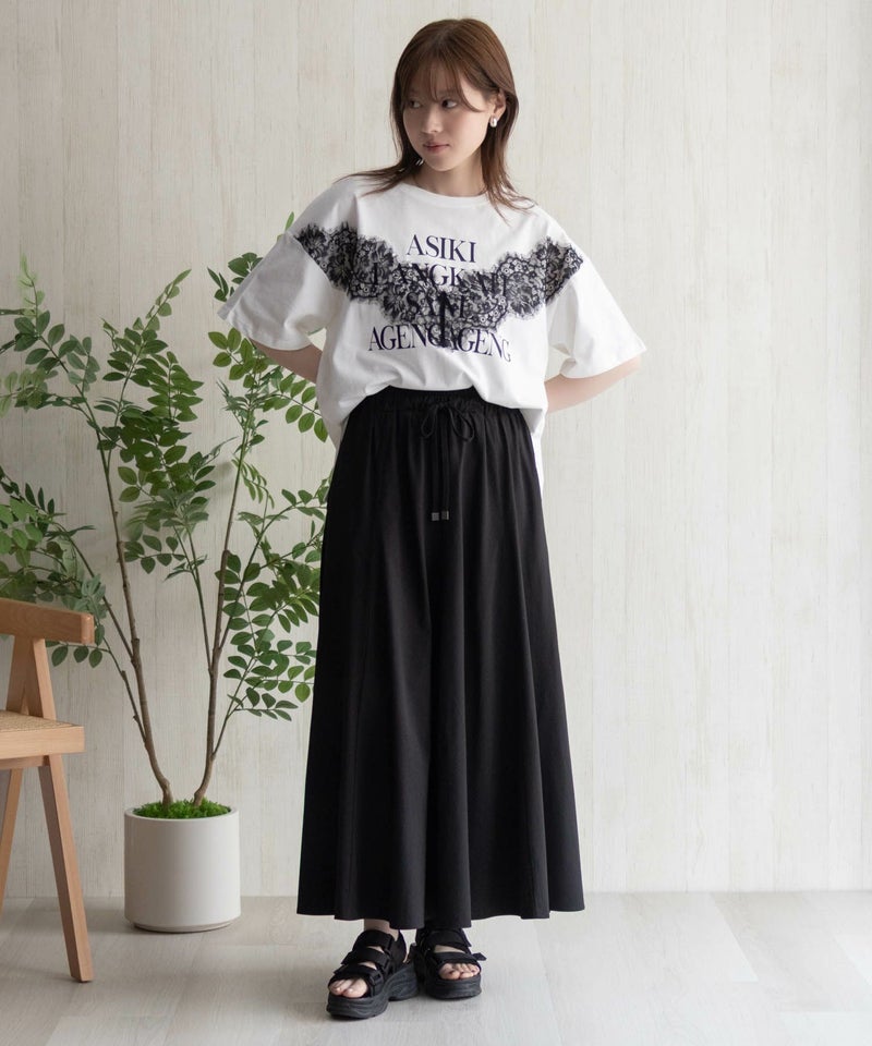 nAvy  レース使いプリントTシャツ レディース メール便 対応商品商品画像-29