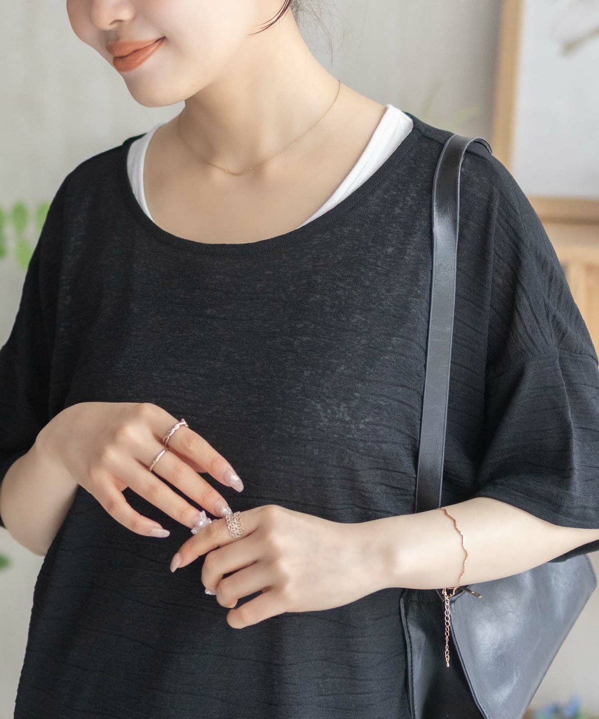 nAvy シアープルオーバーアンサンブル レディース