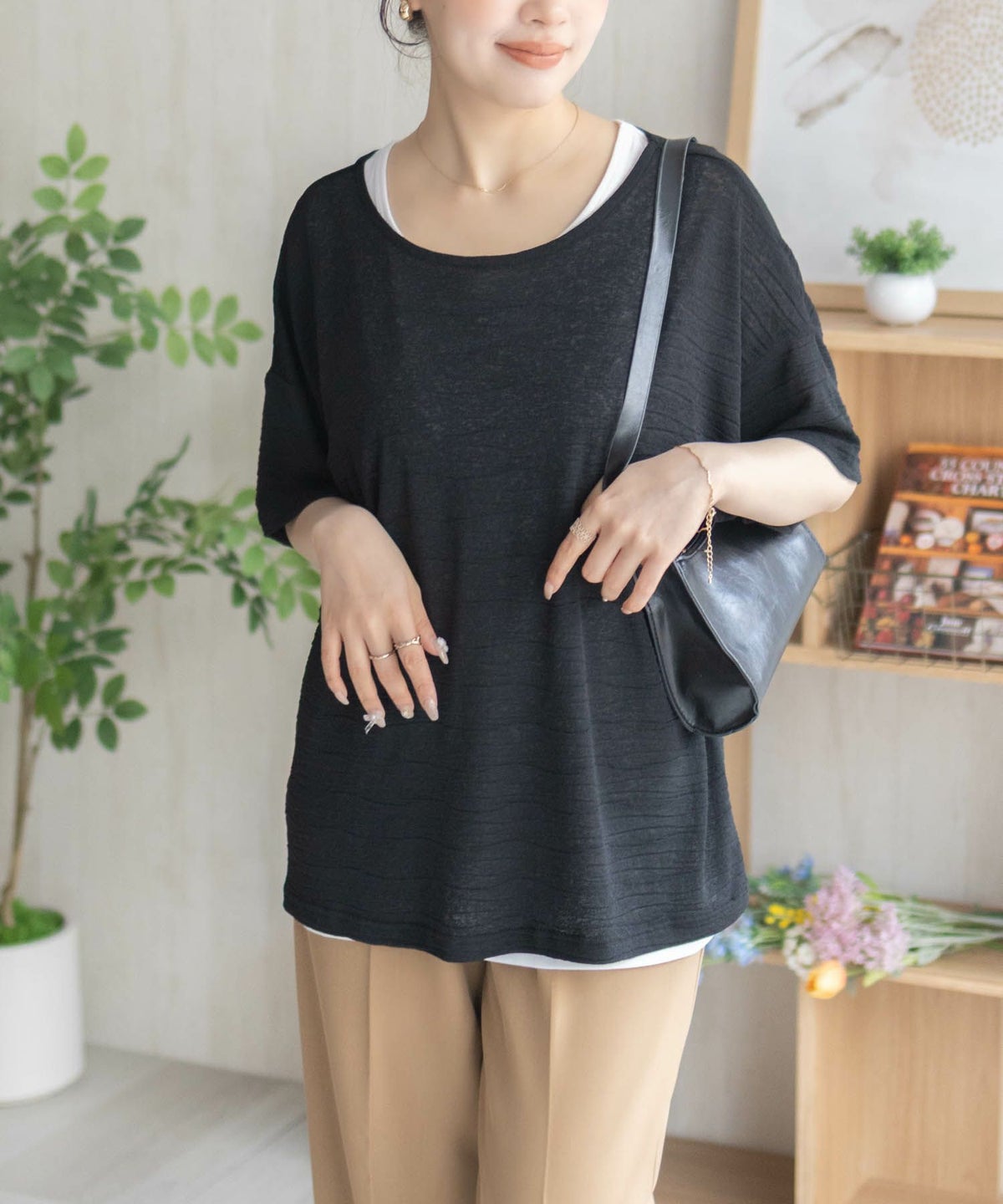 nAvy シアープルオーバーアンサンブル レディース