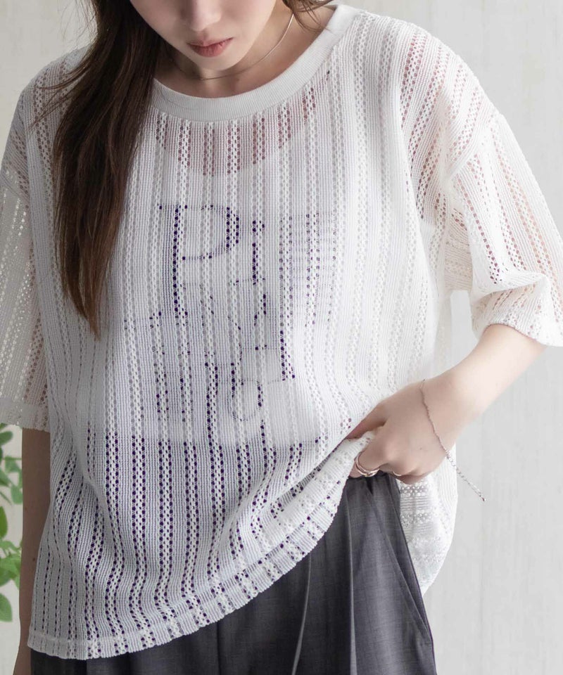 nAvy  メッシュレースTシャツ アンサンブル レディース商品画像-8