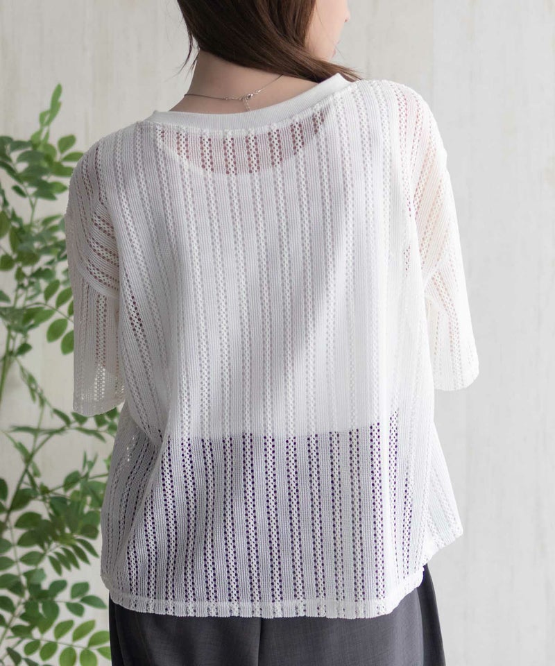 nAvy メッシュレースTシャツ アンサンブル レディース商品画像-10