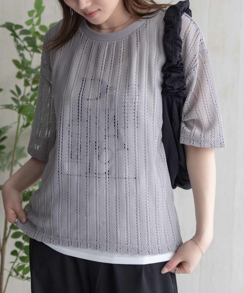 nAvy メッシュレースTシャツ アンサンブル レディース商品画像-15