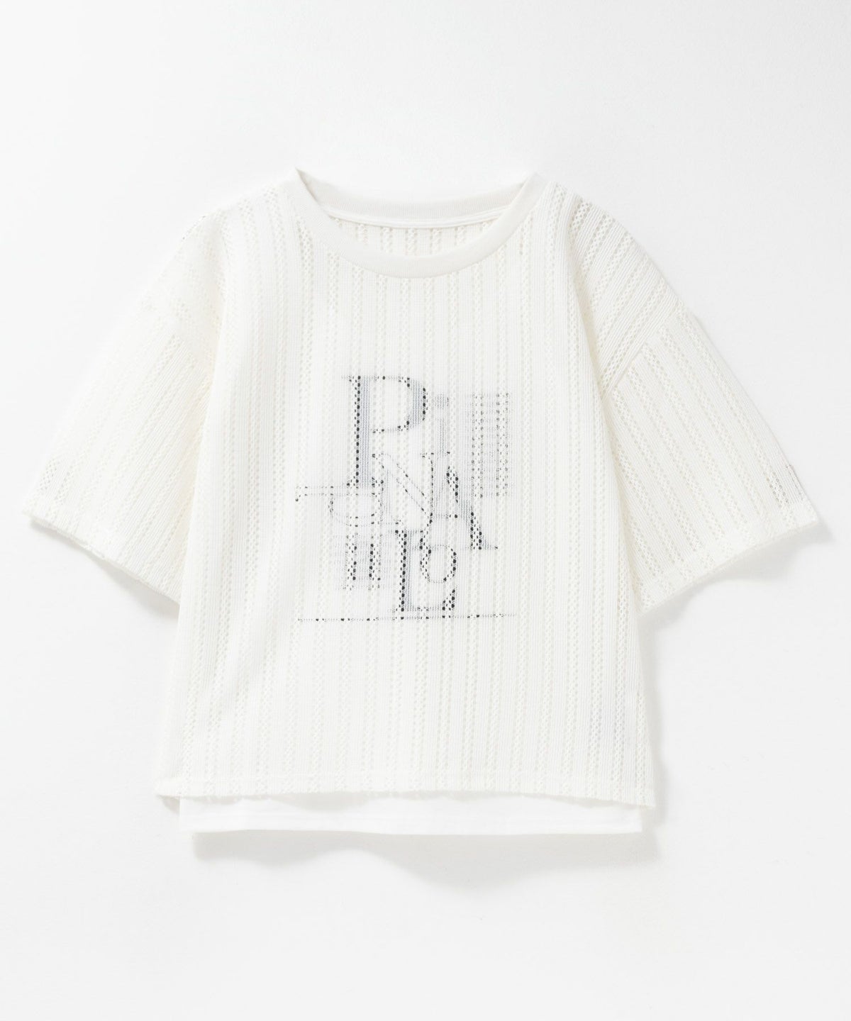 nAvy メッシュレースTシャツ アンサンブル レディース