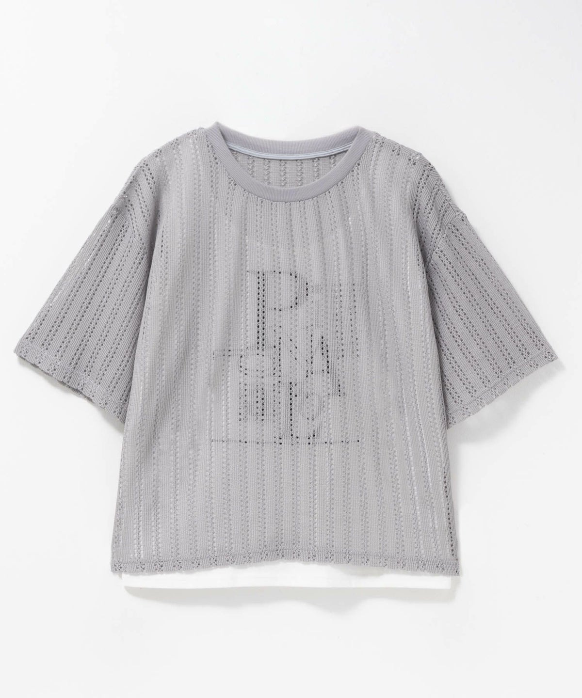 nAvy メッシュレースTシャツ アンサンブル レディース