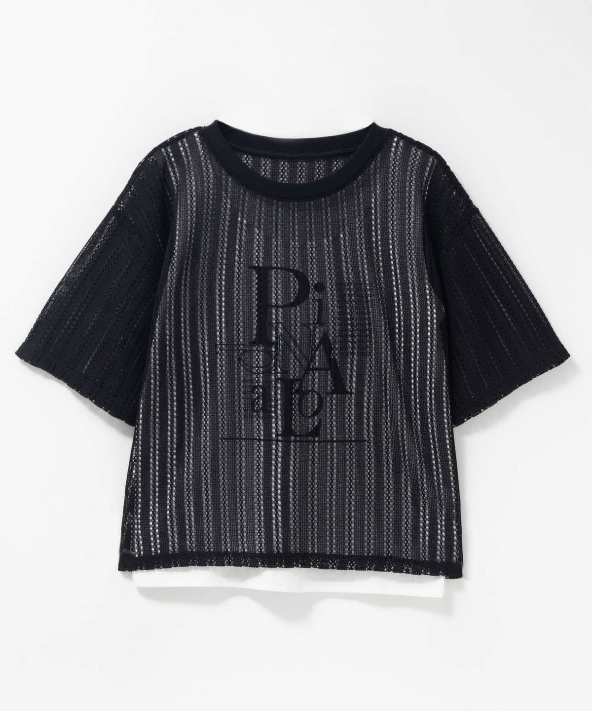 nAvy メッシュレースTシャツ アンサンブル レディース