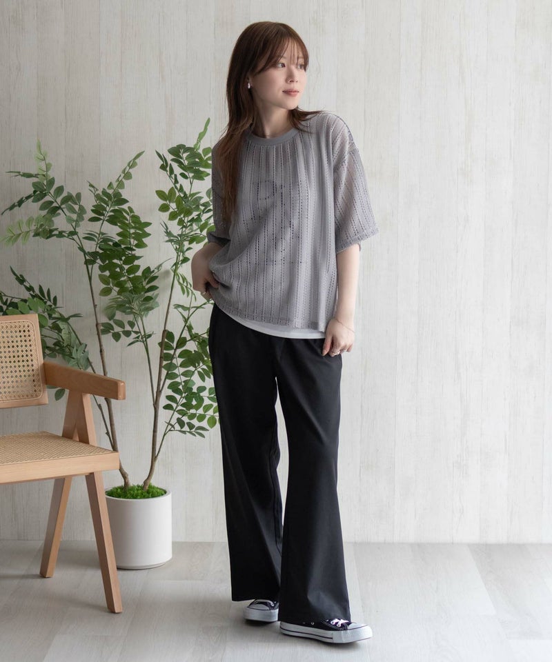 nAvy  メッシュレースTシャツ アンサンブル レディース商品画像-35