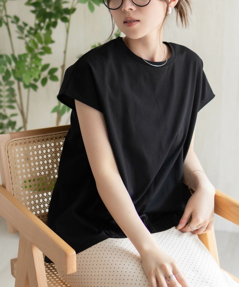 HusHusH  裾ゴムフレンチTシャツ レディース メール便 対応商品商品画像-6