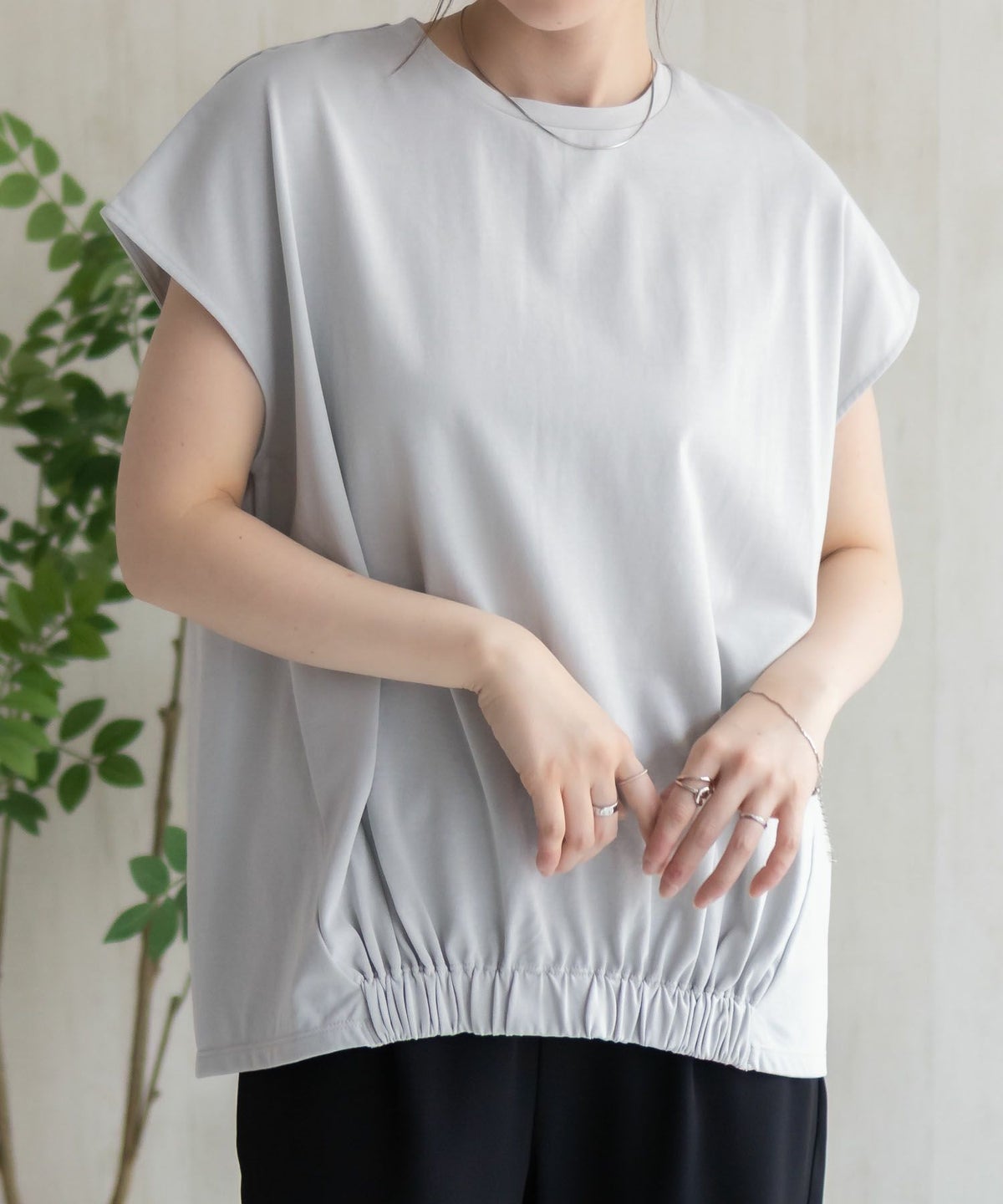 HusHusH 裾ゴムフレンチTシャツ レディース ネコポス 対応商品