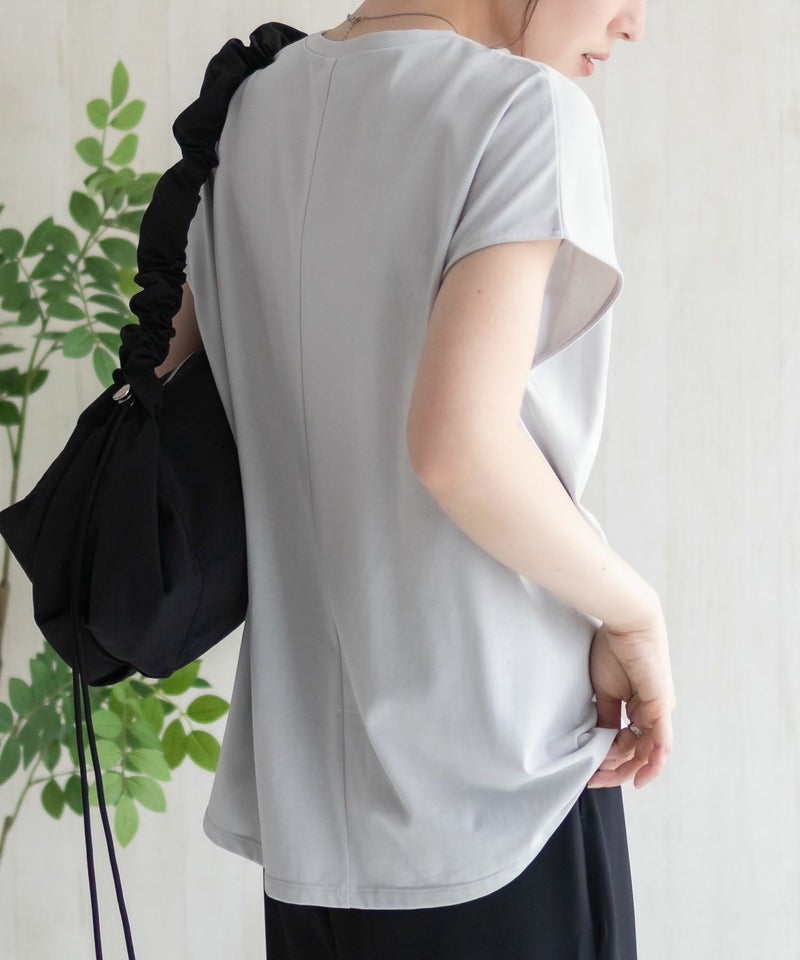 HusHusH 裾ゴムフレンチTシャツ レディース メール便 対応商品商品画像-14